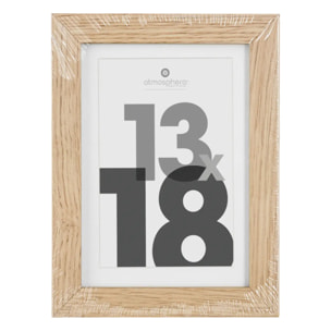 Cadre photo "Eva" - bois et verre - 13x18 cm