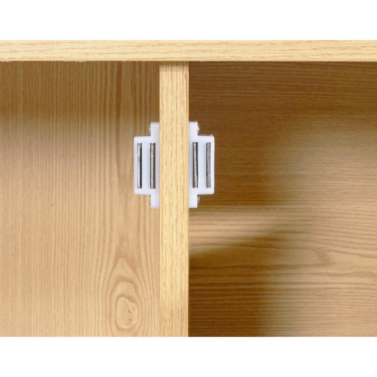 Nagato - buffet bas - cannage et effet bois - 3 portes - 150 cm - Bois / Noir