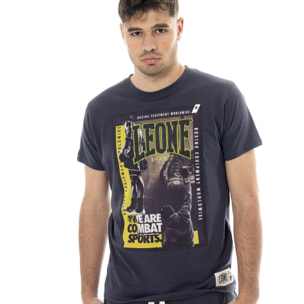 T-shirt uomo a manica corta in cotone, stampa Leone 1947 Graphics