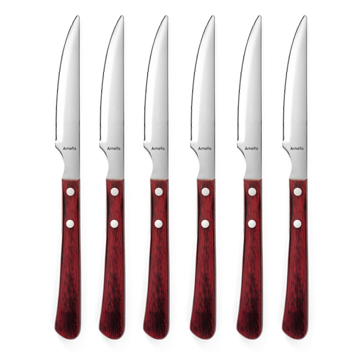 Brasero - Set 6 couteaux steak