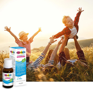 PEDIAKID - Vitamine D3 100% d'origine naturelle - Renforcement des défenses naturelles - Dès la naissance - Couvre 200% des apports journaliers recommandés - Flacon de 20ml