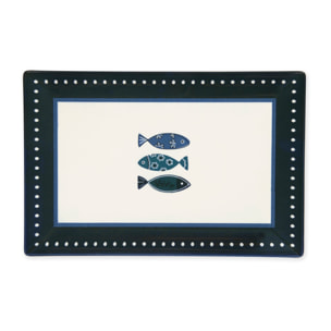 Set 6 piatti piani Excelsa – Ocean, Ceramica Multicolore