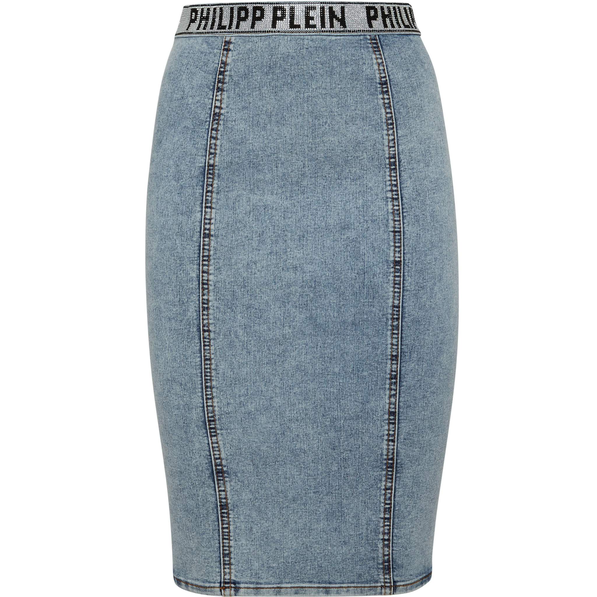 PHILIPP PLEIN Falda corta vaquera