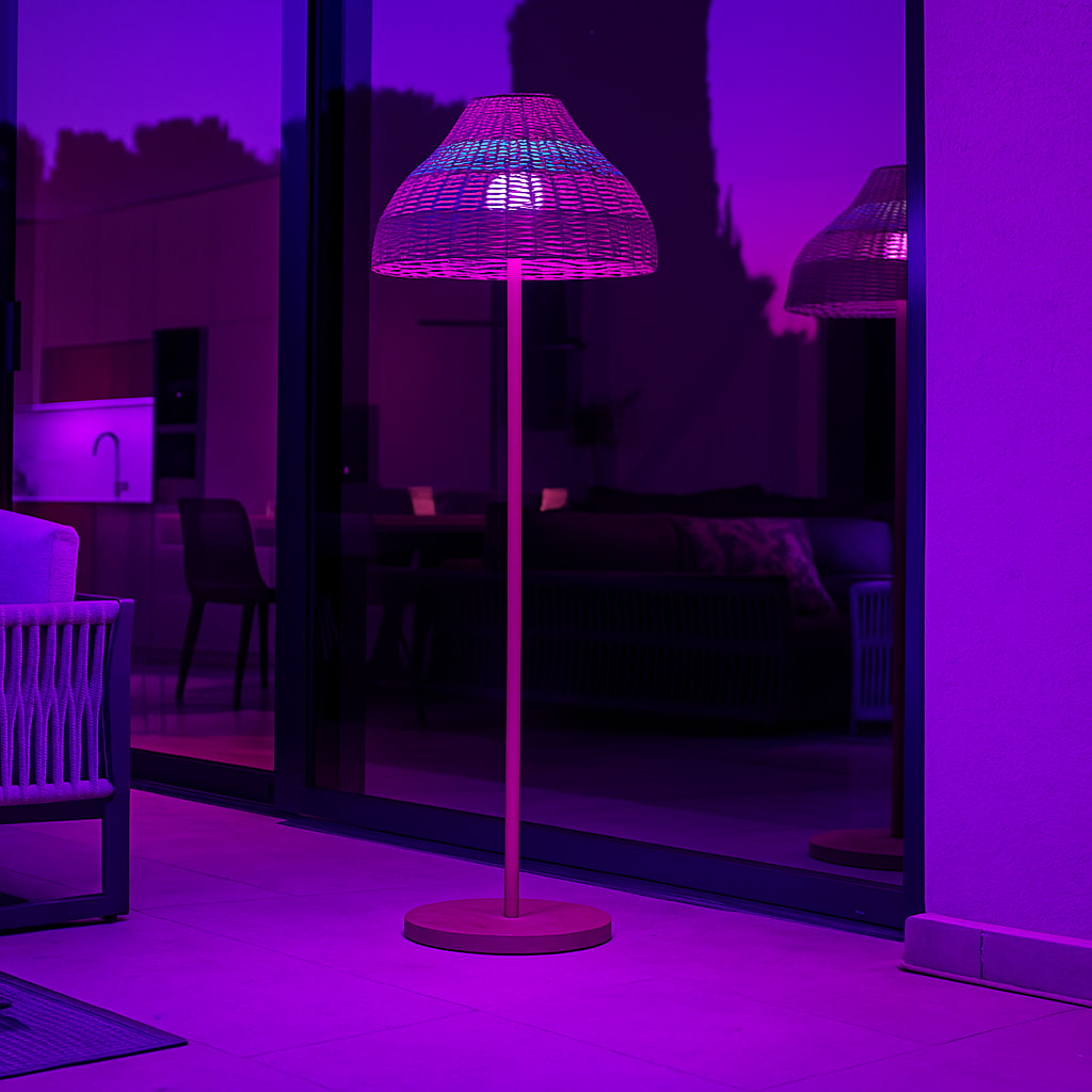 Lampadaire extérieur sans fil ELION H168cm