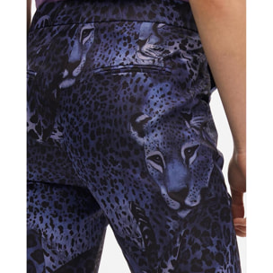 Pantaloni da completo animalier