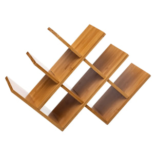 Rangement 8 bouteilles bambou