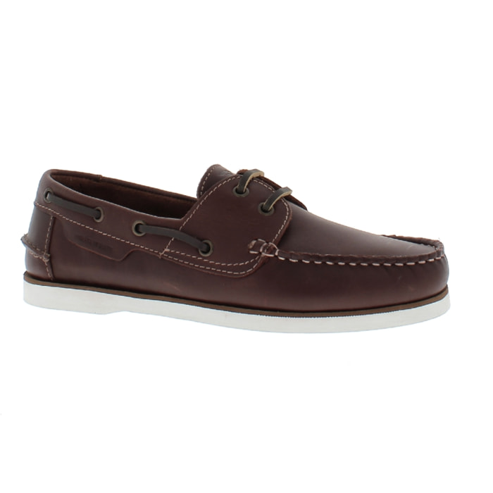 Armata di Mare Scarpe Uomo Mocassini da Barca in Vera Pelle Comfort AMU SS23F390 Burgundy