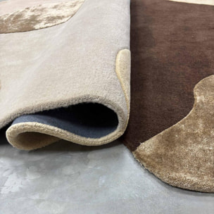 Tapis salon, Motif Abstrait, Forme Originale, Laine Noble, Élégant
