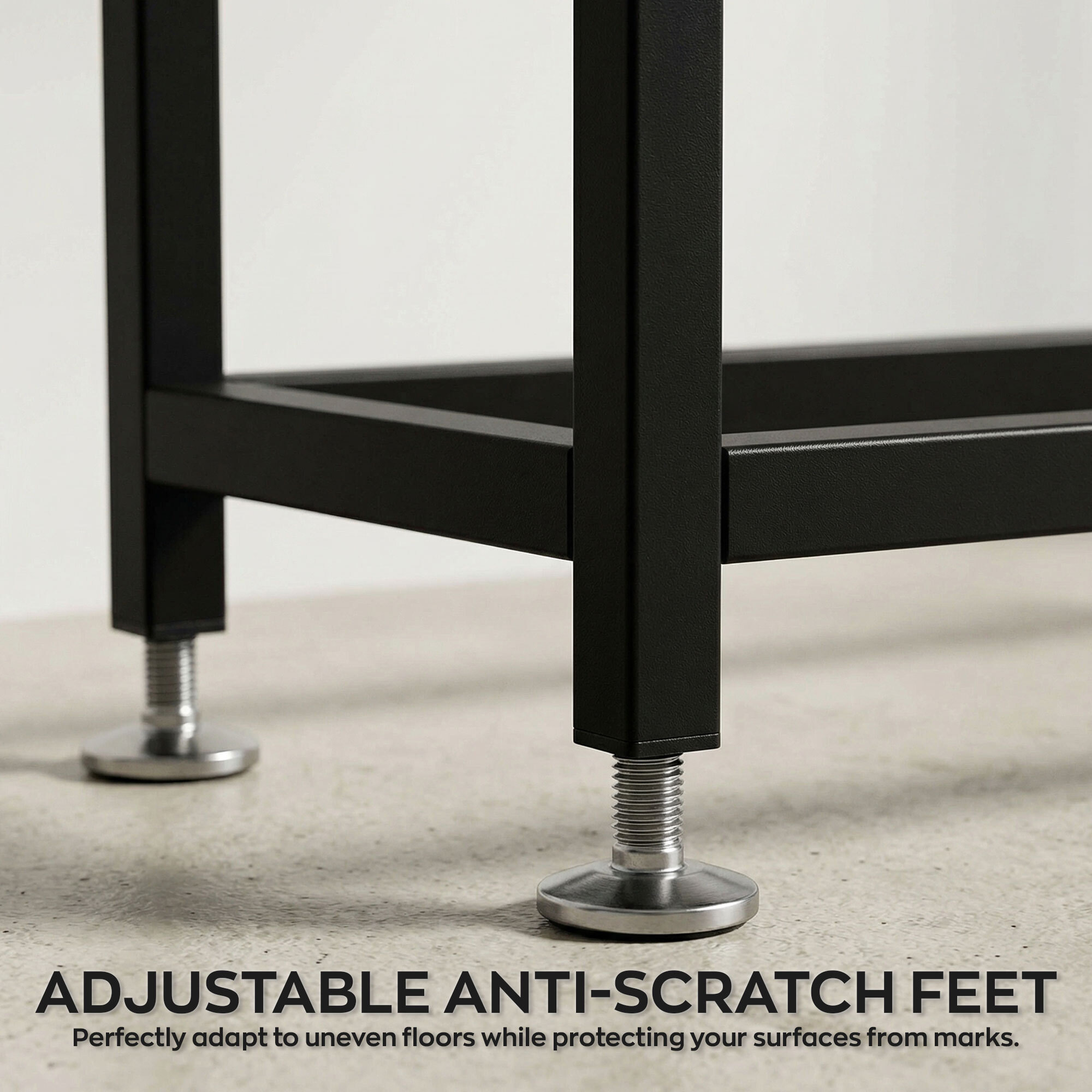 Nikki - Consolle ingresso soggiorno rettangolare 75x75x24 cm stile industrial in metallo e MDF marrone