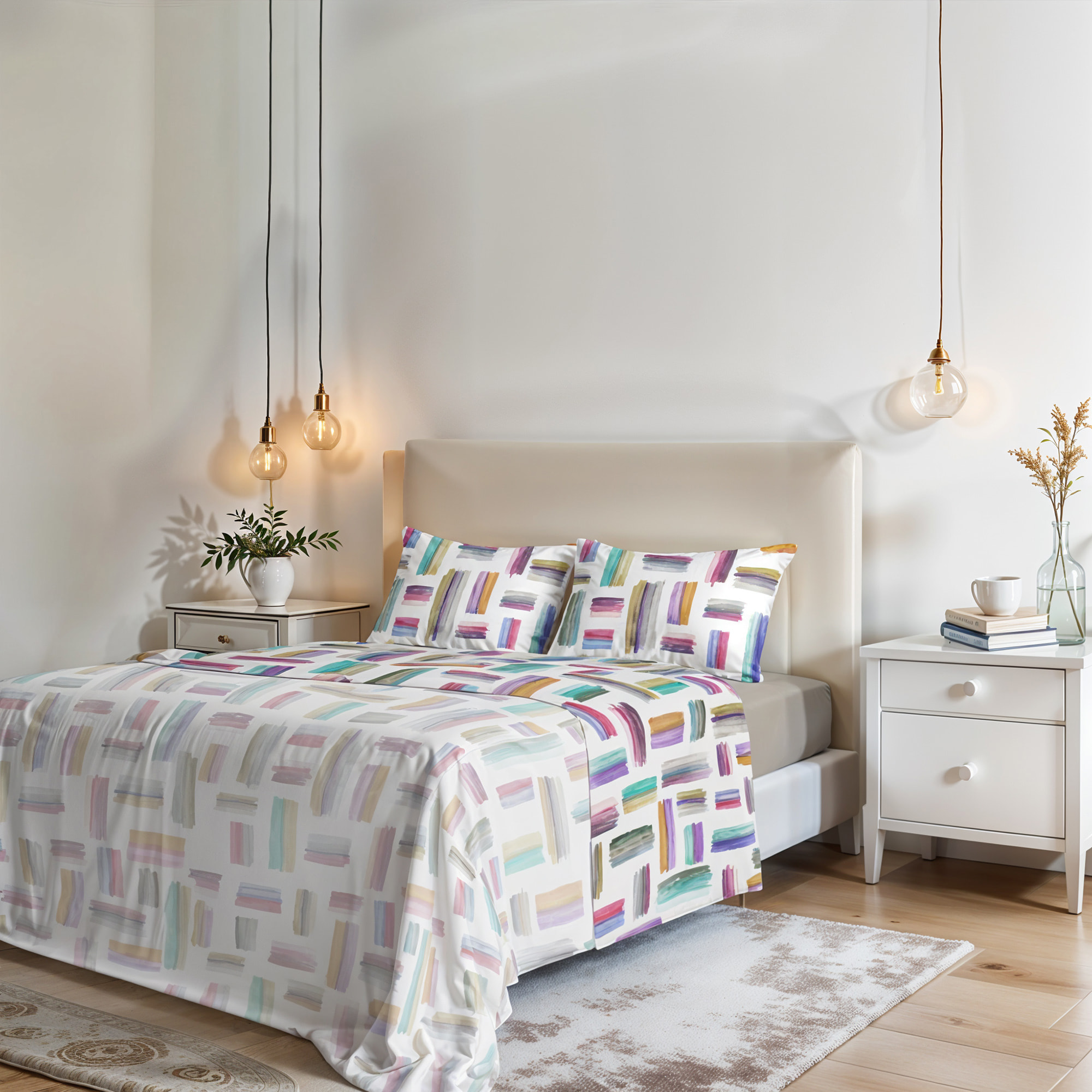 COMPLETO LETTO FANTASY, 100% Microfibra - MULTICOLOR
