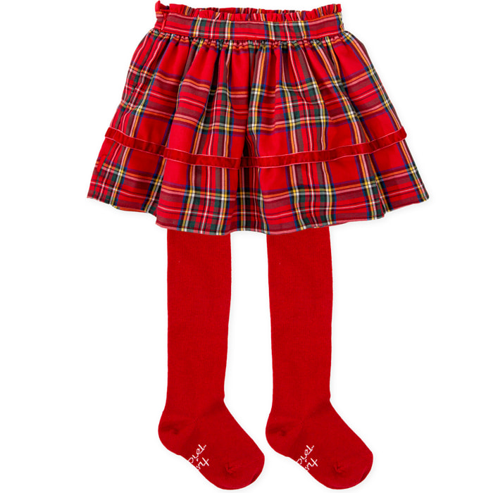 FALDA CON LEOTARDOS ROJO - Rojo