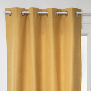 Rideau "Clem" jaune moutarde 140x260cm