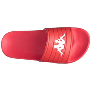 Kappa - Ciabatte Uomo Donna Rosso - Logo Noles