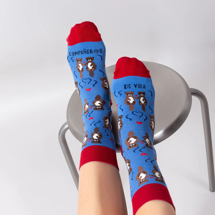 Calcetines "Eres mi compañer@ de vida" talla 36-41