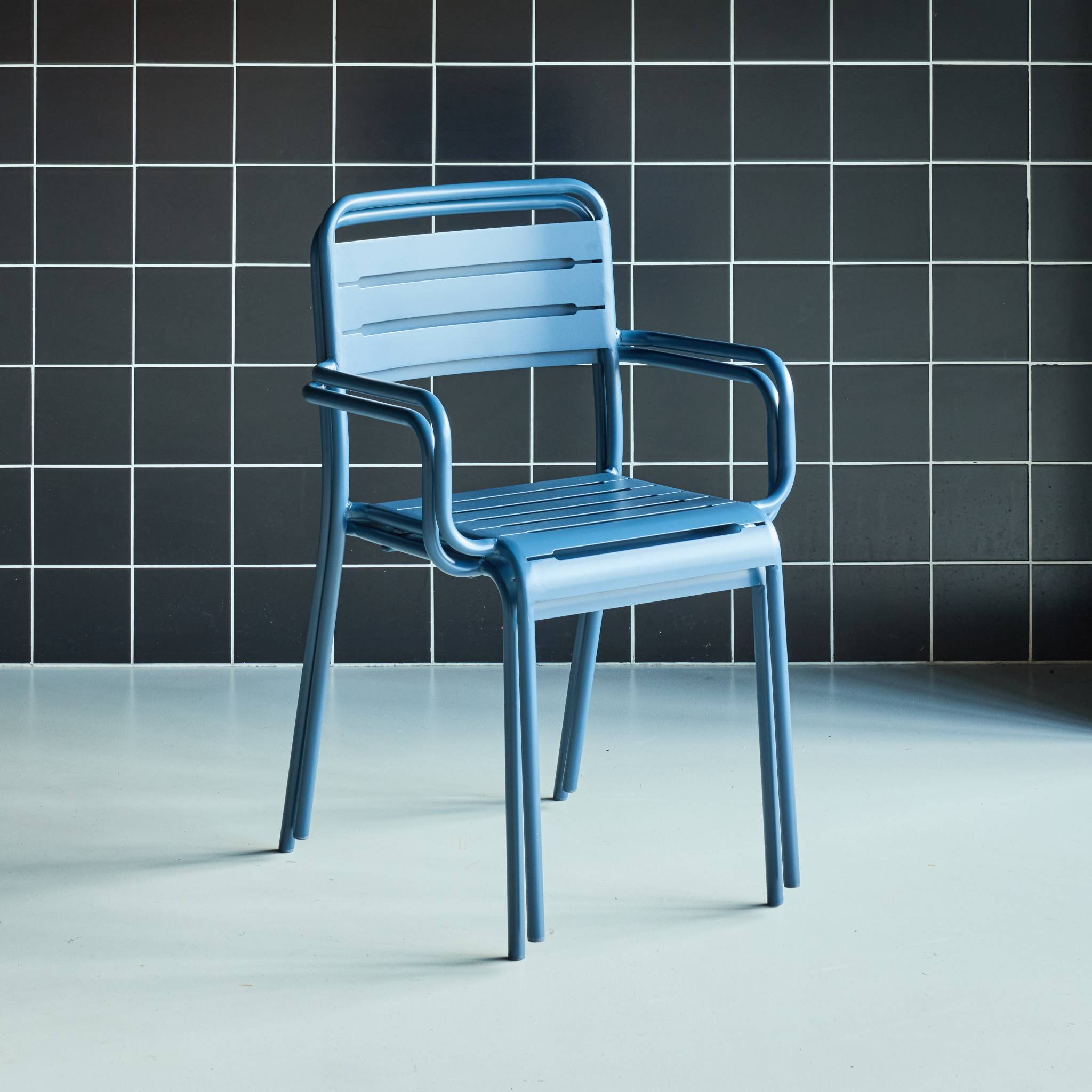 Fauteuil de jardin acier (lot de 2) AMÉLIA