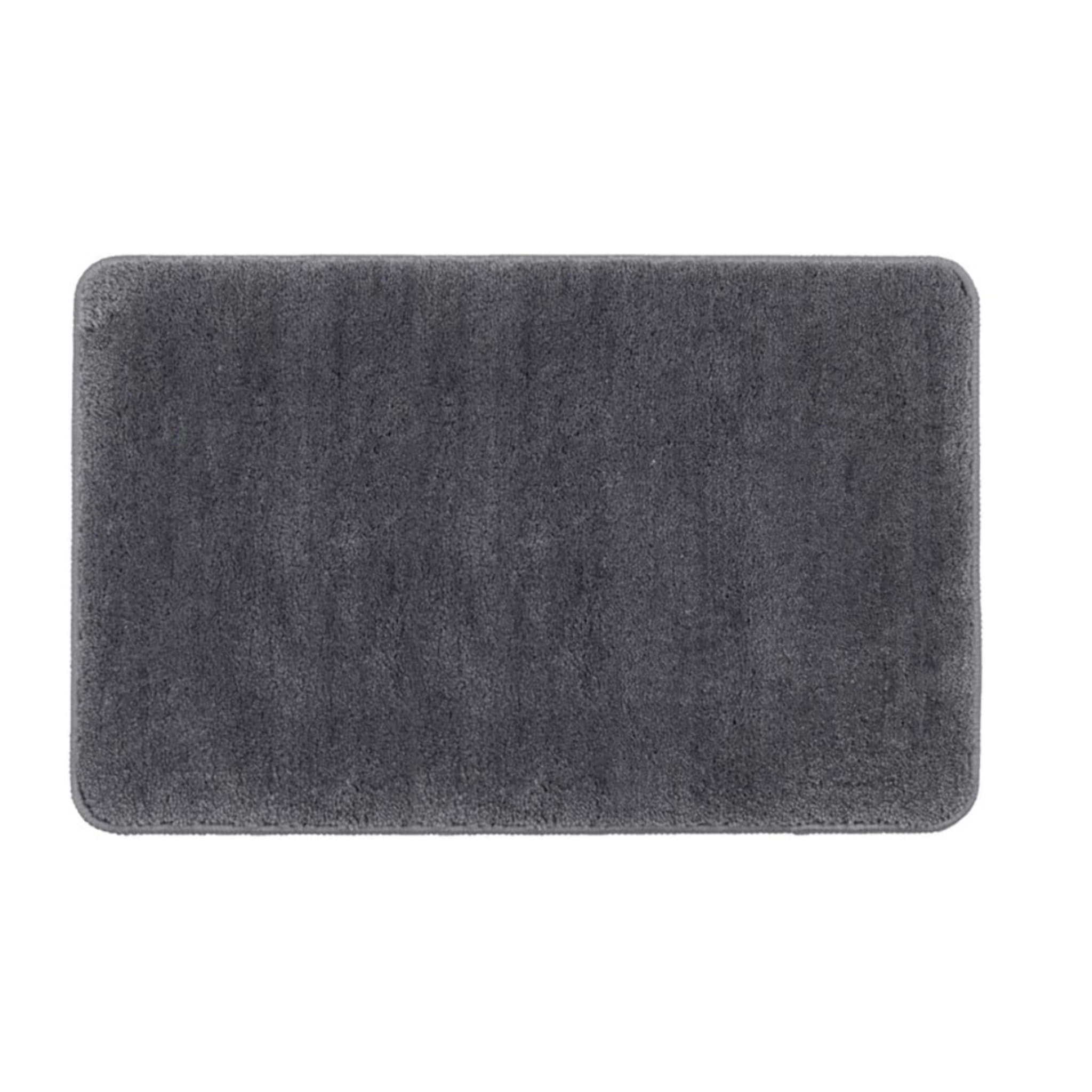 Vision 50x80 cm tapis de salle de bain en polyester, anthracite (SATDPREDAN)