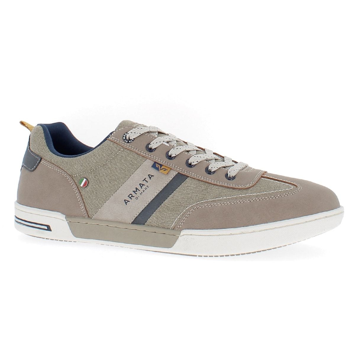 Armata di Mare Scarpe Uomo Sneakers Casual Stringate con Soletta Rimovibile in Memory Foam AMU SS23M309 Beige