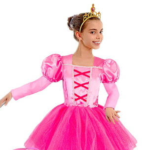 Ballerina Etoile Costume Carnevale Travestimento con Nastro in Raso Bambina