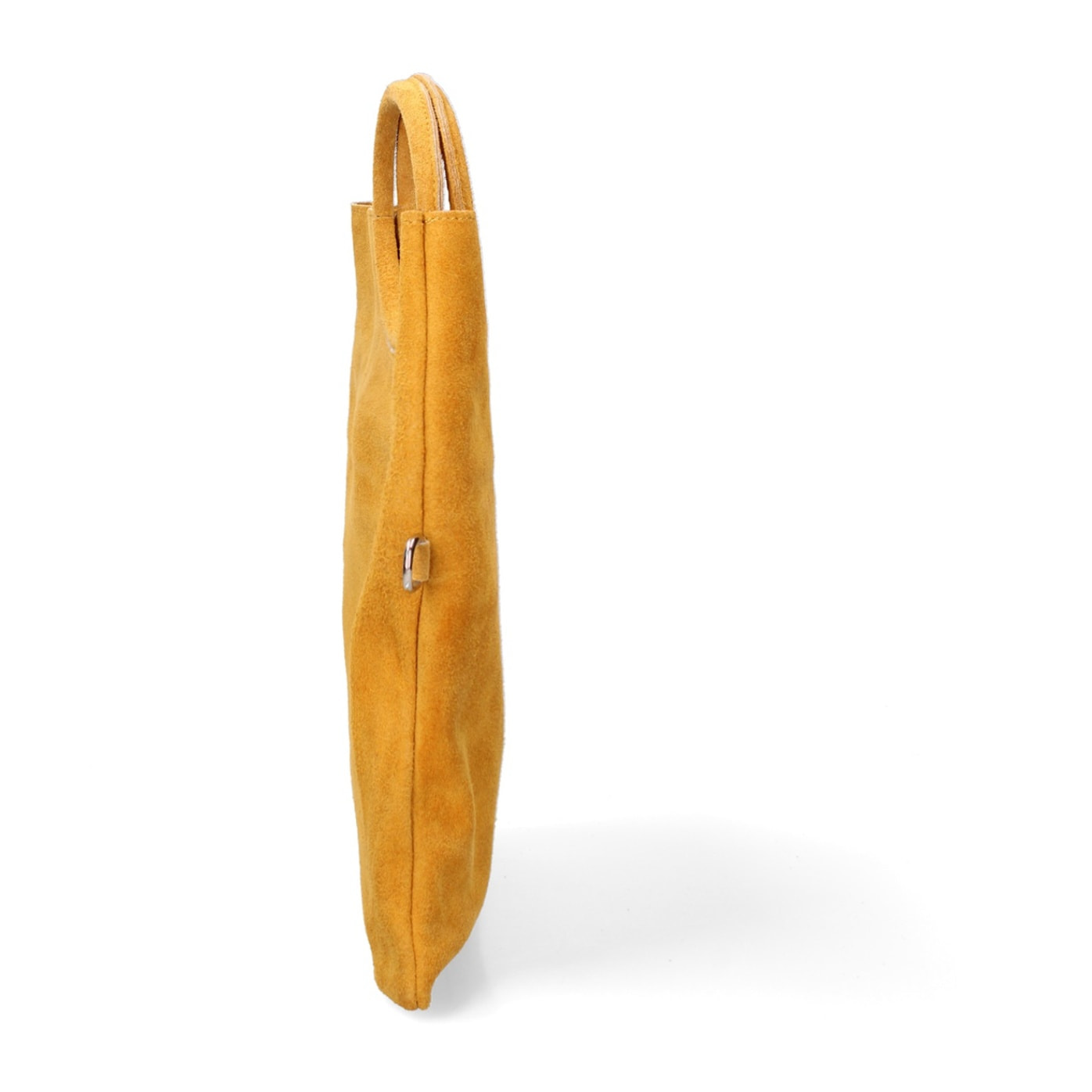 Borsa a mano da donna Made in Italy - Modello Zelia - Pelle scamosciata - 29.0 x 30.0 x 1.0 cm