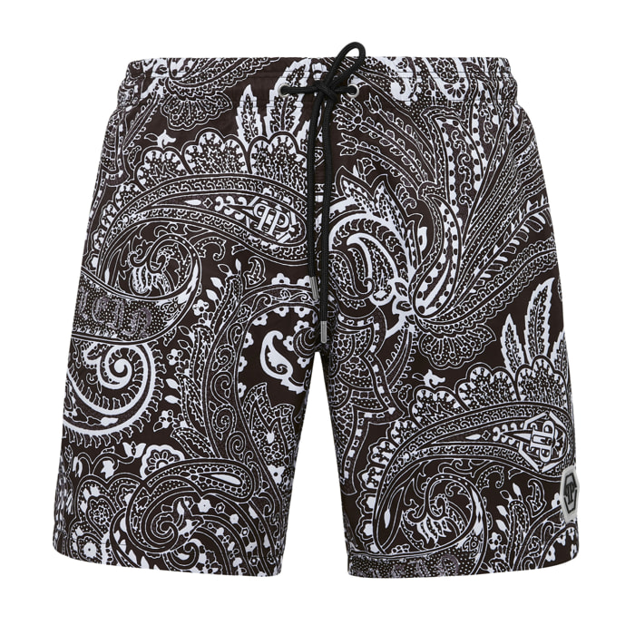 PHILIPP PLEIN Swim Trunks PAISLEY