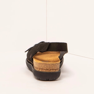 Sandalias 1719 NOBUCK BLACK /RHODES color Black