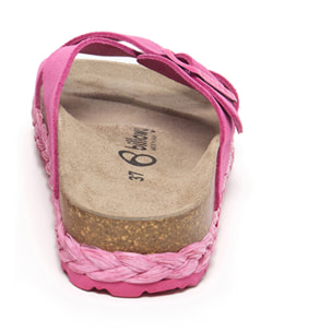 SANDALO CON ZEPPA BILLOWY ROSA