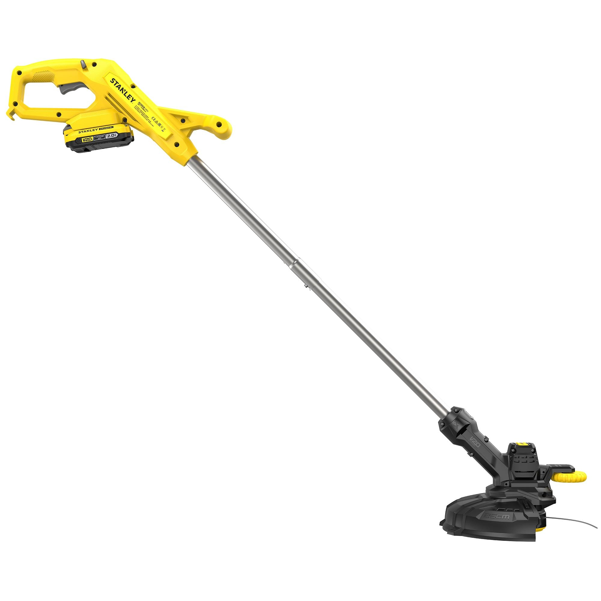 Coupe-bordures 25cm 18V Stanley FatMax V20 - 1 batterie 2Ah + chargeur 1,25mA