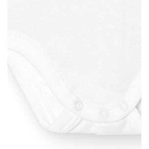 Body bebé manga corta cuello batista