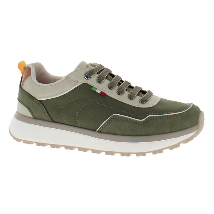 Armata di Mare Scarpe Uomo Sneakers Casual Stringate con Soletta Rimovibile in Memory Foam AMU S25D742 Khaki