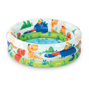 Intex Piscina Baby Pool, Tre anelli, Colori Assortiti, 61x22 cm