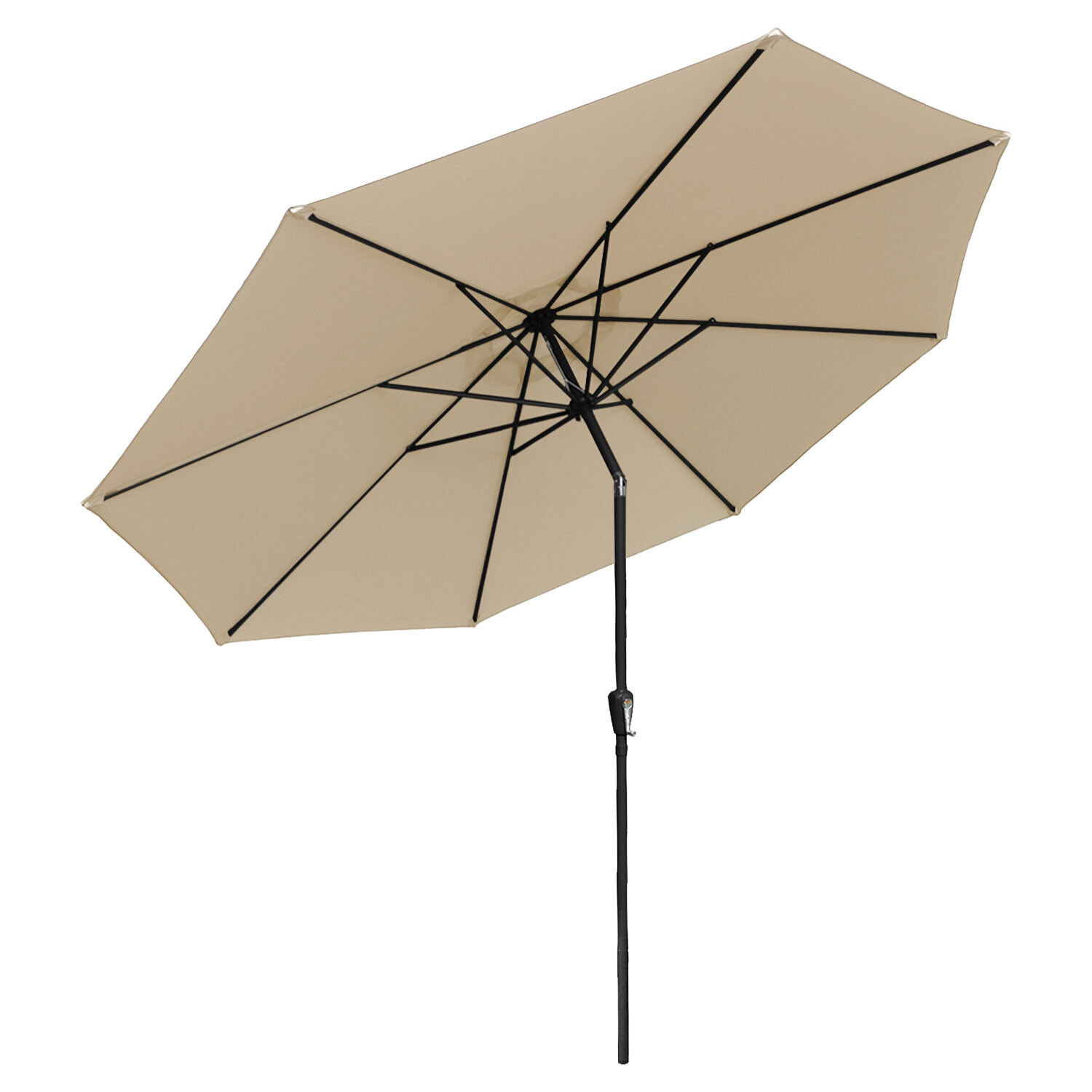 Parasol droit HAPUNA rond - Beige