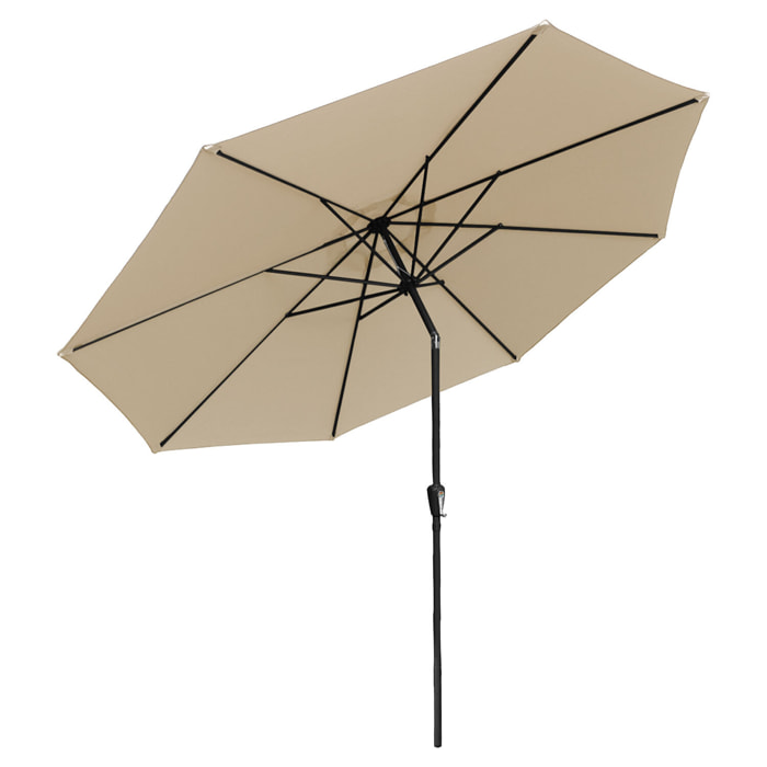 Parasol droit HAPUNA rond - Beige