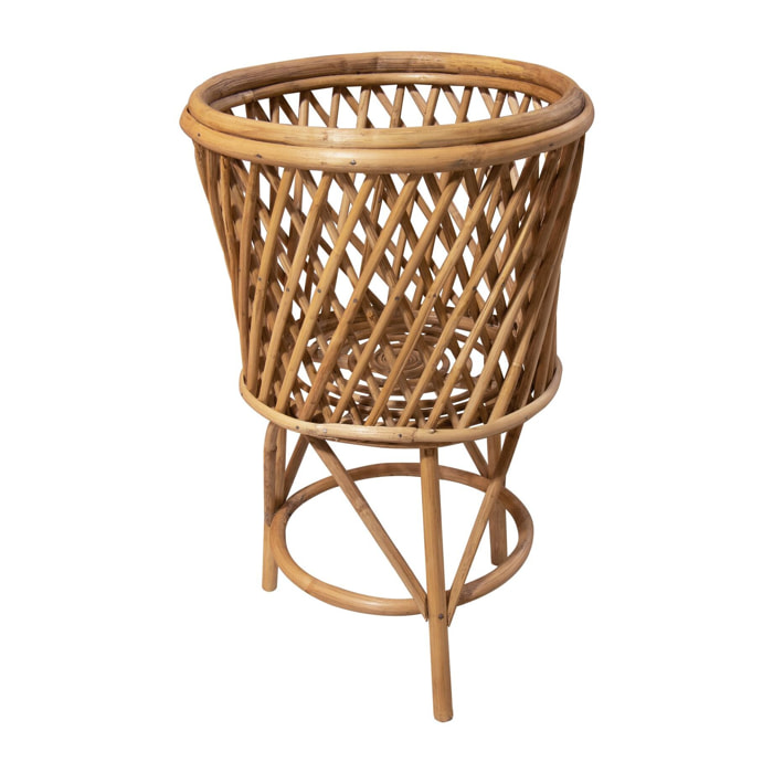 Cache pot sur pied en rotin 30cm MADIKWE
