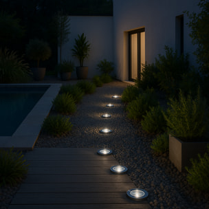 8 Balise solaire ronde DECKY D12CM