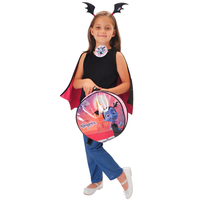 Kit Travestimento Costume Completo Con Zainetto Vampirina Bambina