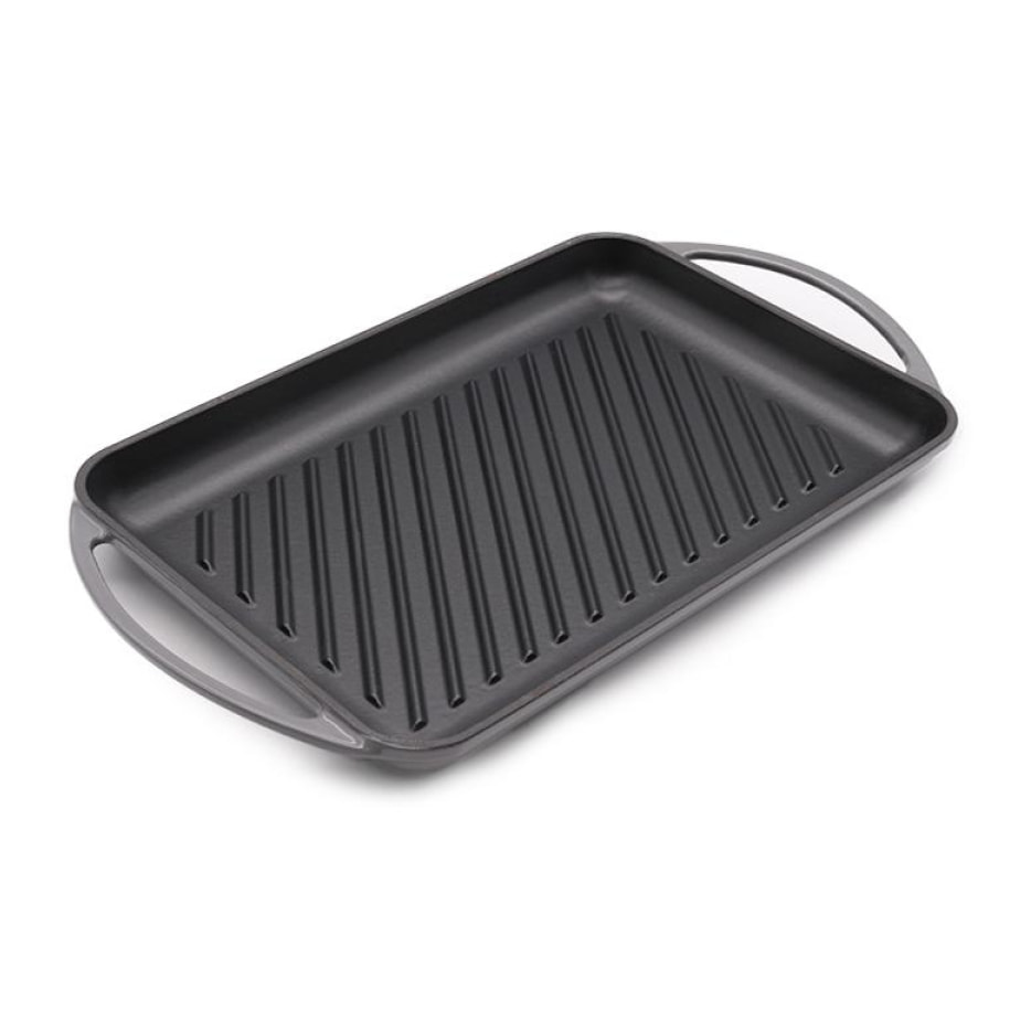 Batterie de cuisine - set de 3 pièces fonte émaillée gris