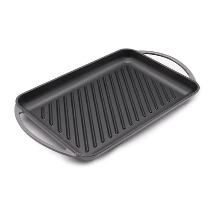 Batterie de cuisine - set de 3 pièces fonte émaillée gris