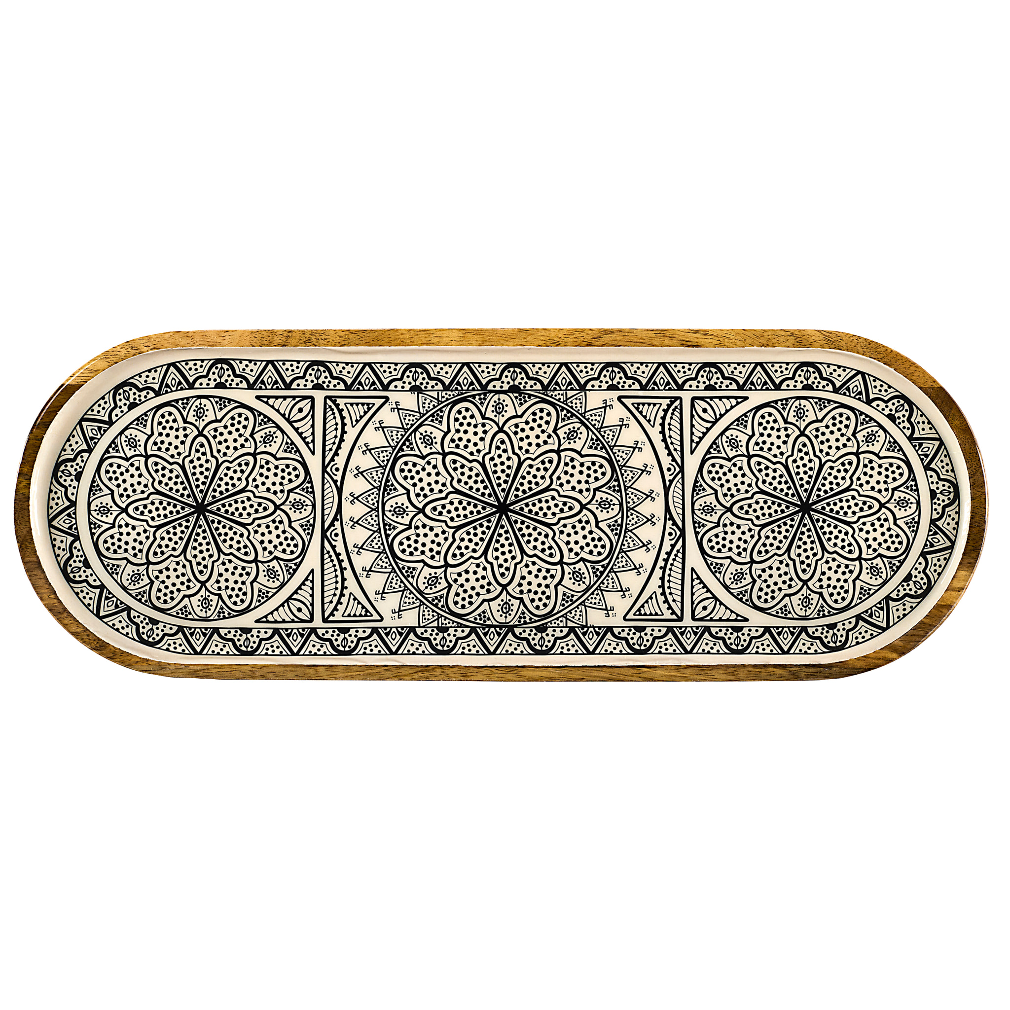 Plat De Presentation Manguier Dune Noir 50cm