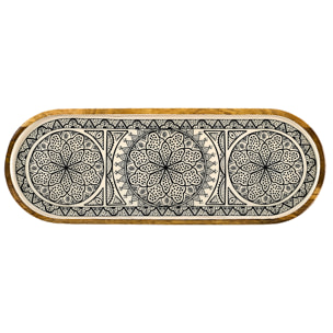 Plat De Presentation Manguier Dune Noir 50cm