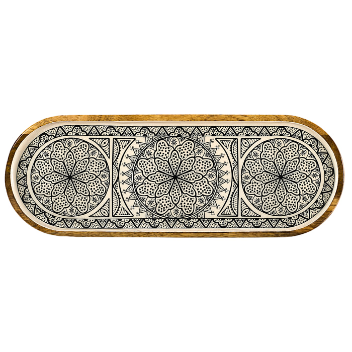 Plat De Presentation Manguier Dune Noir 50cm