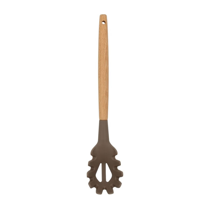 Cuillère à spaghetti en silicone et manche en bois ELIOTT
