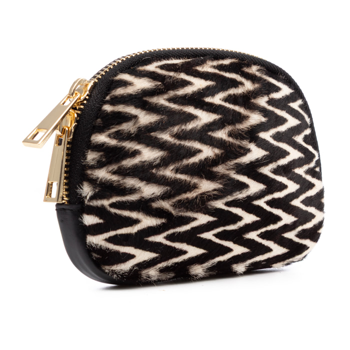 Baratili portafoglio donna. Pelle autentica Cavallino e Sauvage.