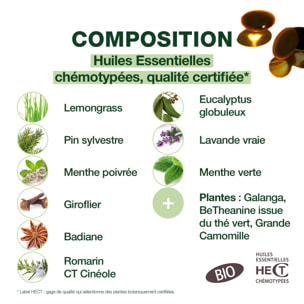 Pranarom - Capsules Coups de froid jour / nuit - 15 capsules