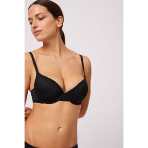 Reggiseno push-up nero, coppe B e C