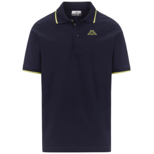 Polo Shirts Kappa Uomo Logo Flu Blu