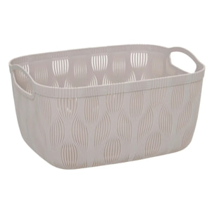 Panier à linge Leaf 15L beige