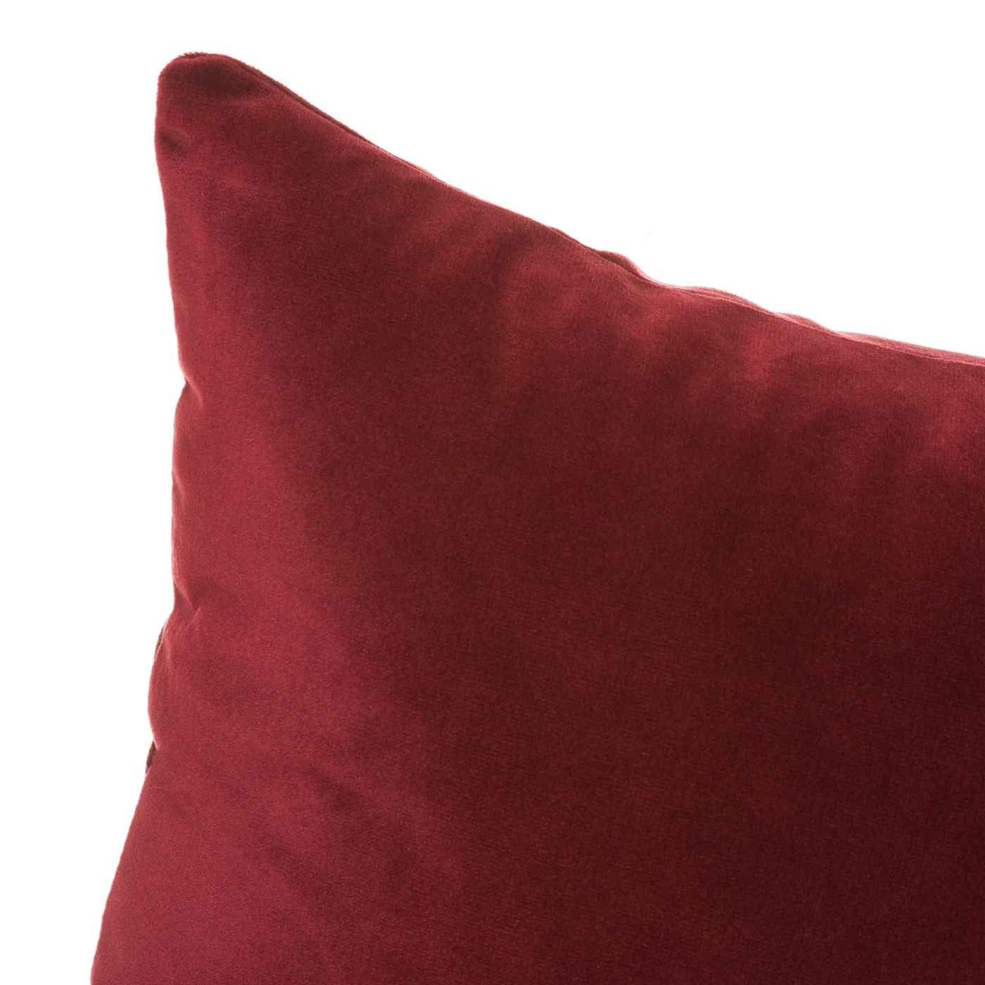 Coussin pipra velours bordeaux