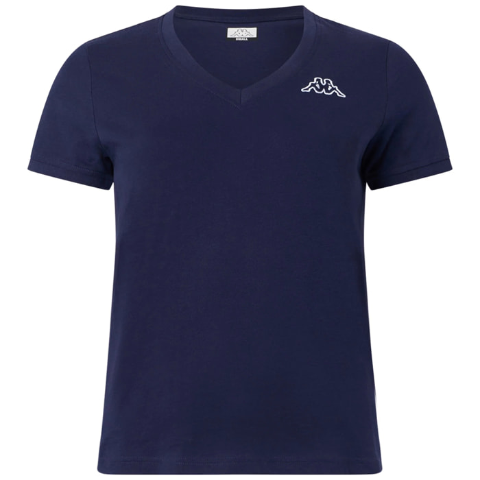 Kappa - T-Shirts & Top Donna Blu - Logo Cabou