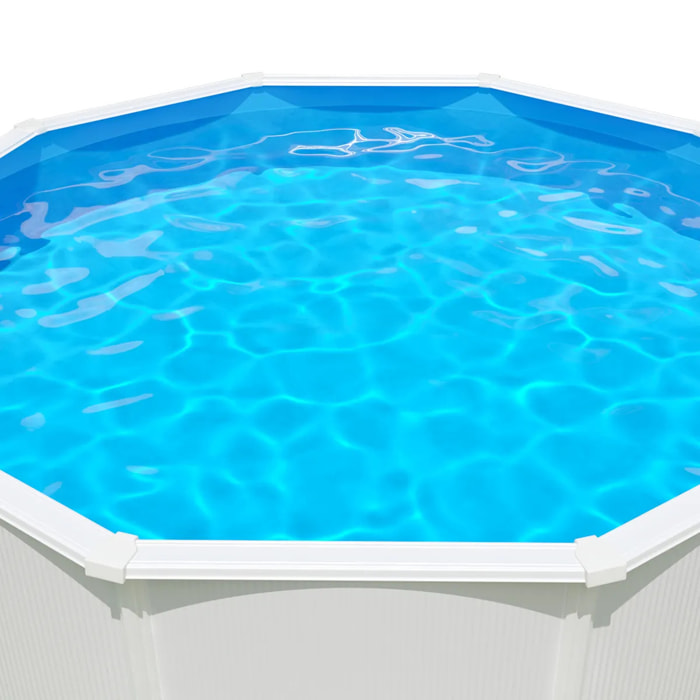 Liner bleu pour piscine métal intérieur 4,90 x 3,70 x 1,32 m