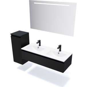 Ensemble double vasque 1 tiroir + miroir - HUDSON